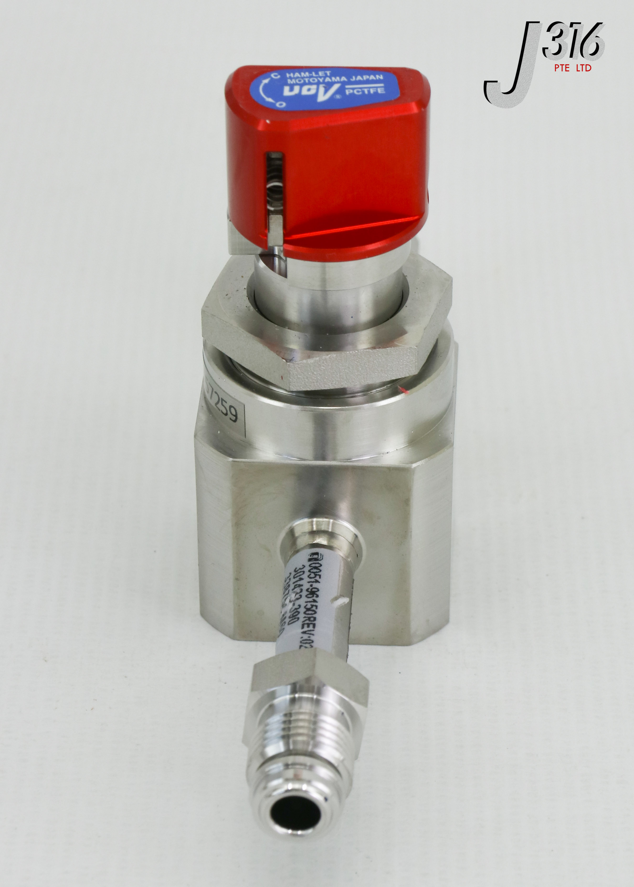 Cham様 24790 HAM-LET UCV PCTFE MANUAL DIAPHRAGM VALVE, 0051-96150 2LDS6Q